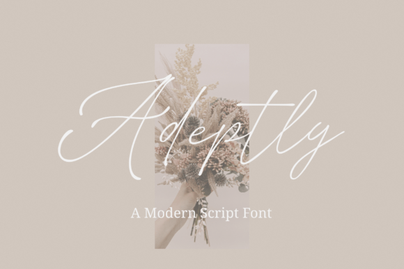Adeptly: A Modern Handwritten Typeface for Digital Branding