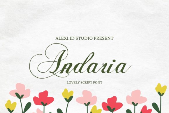 Andaria Script Font for Small Business Branding
