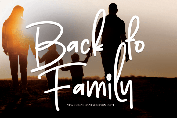 Back to Family: A Warm, Handwritten Script Font for Digital Branding