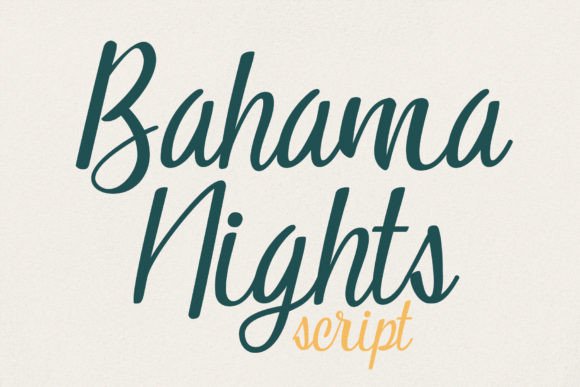Bahama Nights: A Graceful Script Font for Polished Branding