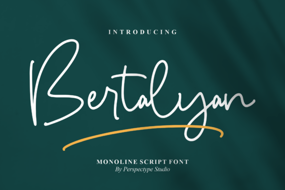 Bertalyan: A Modern Handwritten Script for Web Design
