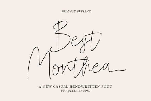 Best Monthea: A Script Amp Font That Feels Human in Every Campaign