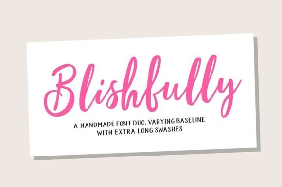 Blishfully: A Handwritten + Sans Serif Font Duo for Campaign Design