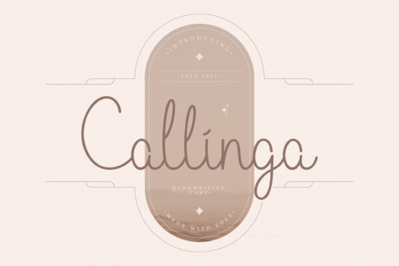 Callinga Handwritten Font for Crafters & Sellers