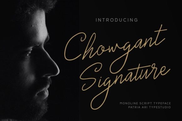 Chowgant Signature: A Handwritten Font That Feels Human in Every Campaign