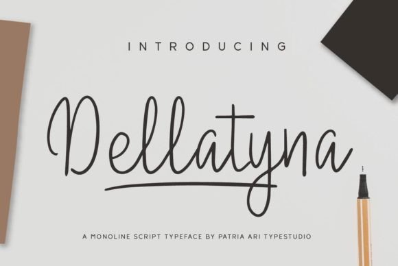 Dellatyna: A Refined Handwritten Font for Editorial Design