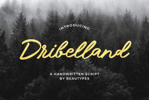 Dribelland: A Handwritten Script Font That Feels Human, Not Hyped