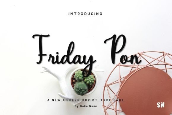 Friday Pon: A Script Font That Elevates Digital Branding