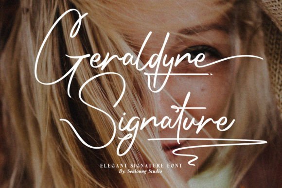 Geraldyne Signature: A Polished Script Font for Small Business Branding