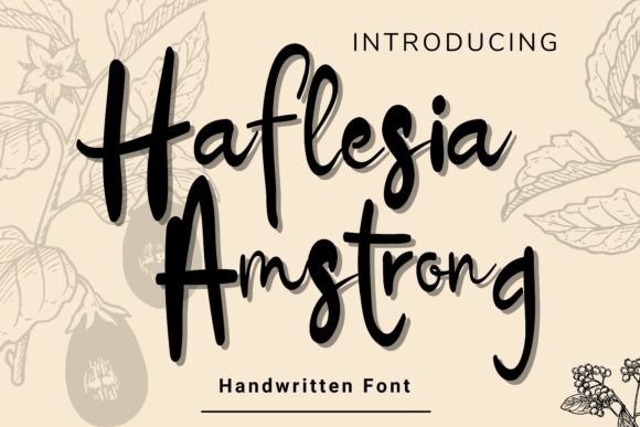Haflesia Amstrong Font: A Handwritten Display Font That Earns Its Space
