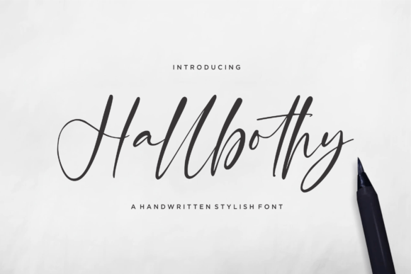 Hallbothy: A Handwritten Font That Makes Your Campaign Stand Out