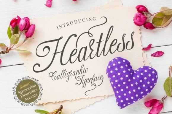 Heartless: A Handwritten Script Font That Elevates Digital Branding