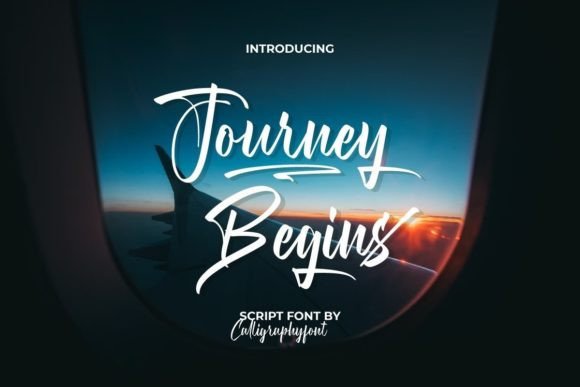 Journey Begins: A Script Font for Modern Campaigns