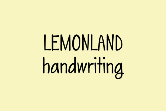 Lemon Land: A Playful Handwritten Font for Digital Brands