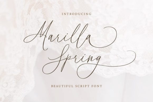 Marilla Spring: A Script Font for Editorial Elegance