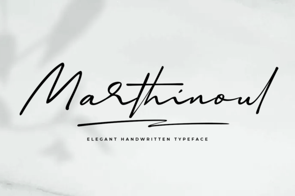 Marthinoul: A Classy Handwritten Font for Personalized Branding