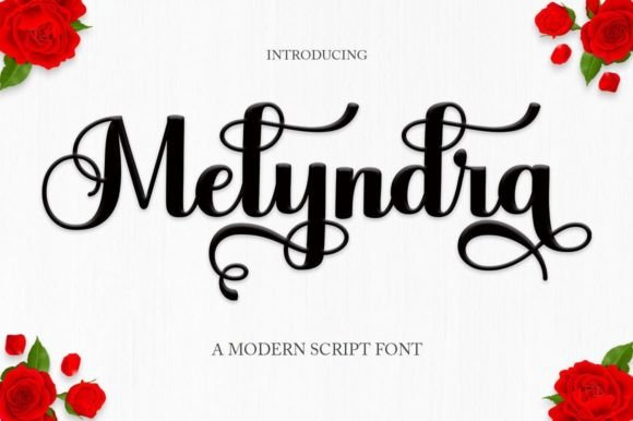 Melyndra: A Modern Script Font for Digital Design