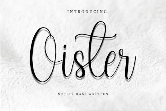 Oister: A Delicate Handwritten Font for Thoughtful Makers