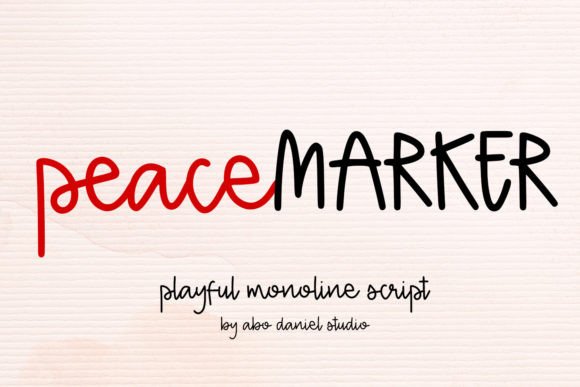 Peace Marker: A Modern Handwritten Font for Editorial Design