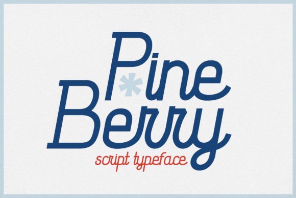 Pineberry Script Typeface for Handmade Brands