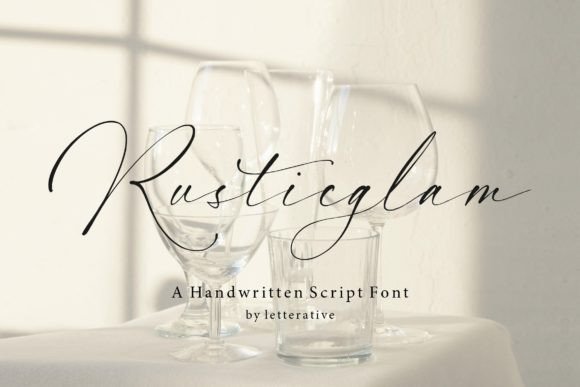 Rusticglam: A Handwritten Script Font for Editorial Warmth