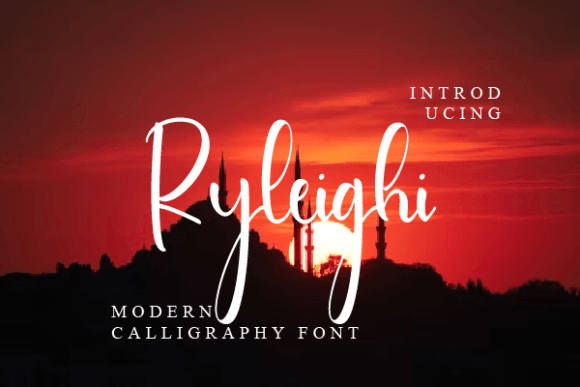 Ryleighi: A Script Font for Digital Design Excellence