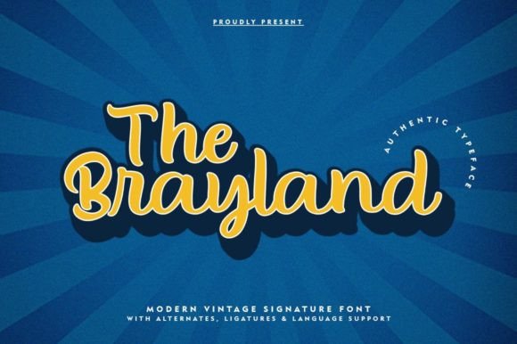 The Brayland: A Script Font That Makes Your Headlines Feel Human