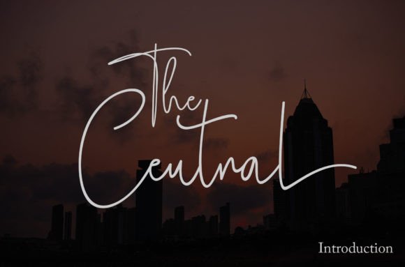 The Central: A Modern Script Font That Earns Its Place in Campaigns
