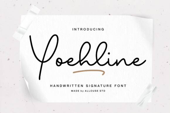 Yoehline: A Handwritten Signature Font for Campaign Visuals