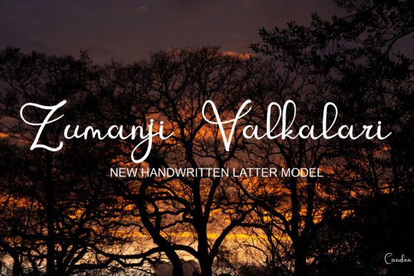 Zumanji Valkalari: A Handwritten Font That Feels Like Home